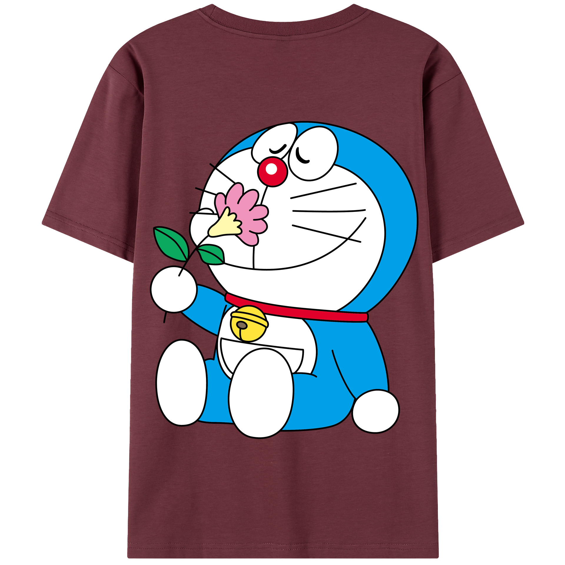 （画像用） ドラえもん Doraemon 綿100％半袖Tシャツ（背面プリント）